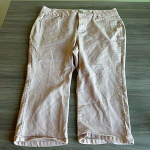 d. jeans Light Pink Sand Capri Denim Jeans Women’s Size 16W